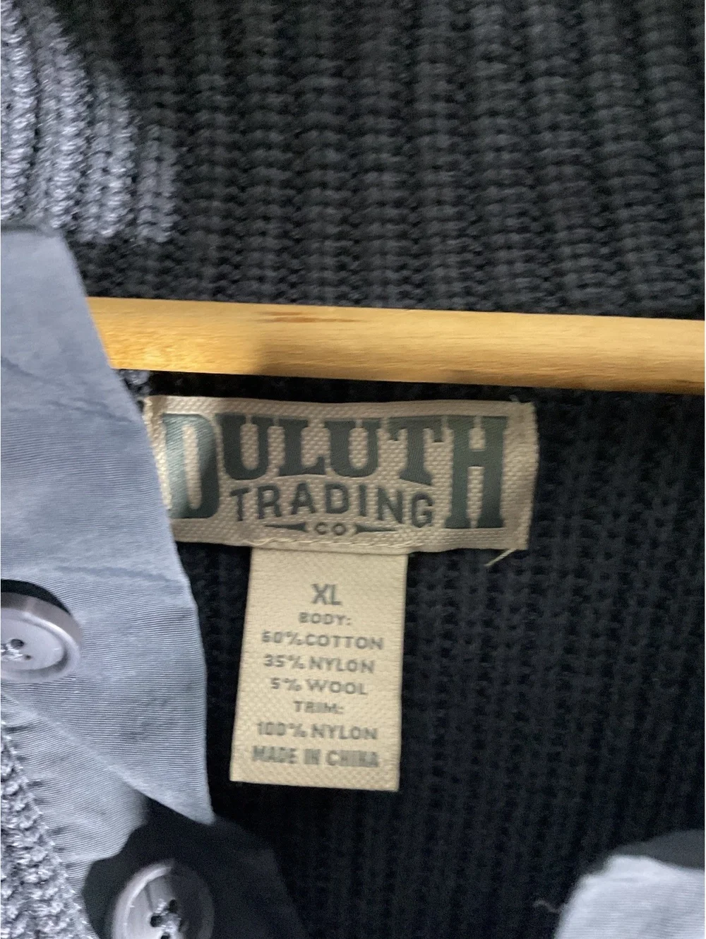 Duluth Trading Co. Heavyweight Men's XL Pullover Ribbed Sweater with Pocket